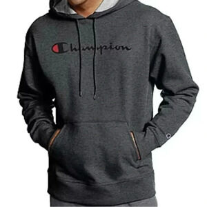 Champion Men’s Granite Gray Large‎ Fleece Hoodie